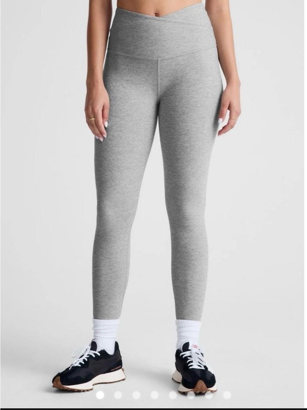Beyond Yoga Heather Gray High-Waist Leggings